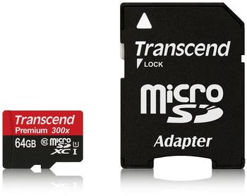 Transcend microSDXC 64GB Class 10 UHS-I (TS64GUSDU1)