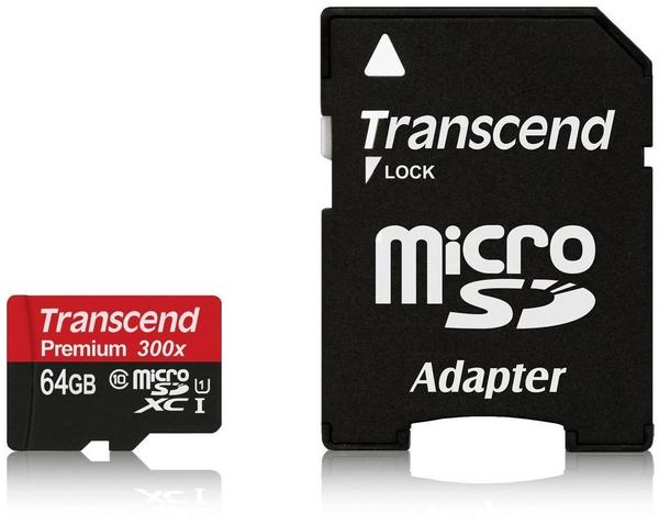 Transcend TS64GUSDU1 Extreme-Speed microSDXC Class 10 64GB