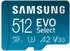 512 GB: Samsung EVO Select (2024) microSDXC