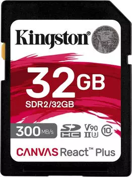 Kingston Canvas React Plus V90 SDHC 32GB Kingston Canvas React Plus V90 SDHC 32GB