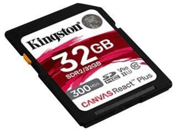 Kingston Canvas React Plus V90 SDHC 32GB