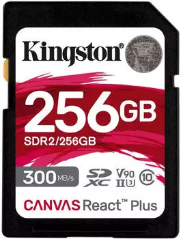 Kingston Canvas React Plus V90 SDXC 256GB Kingston Canvas React Plus V90 SDXC 256GB