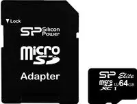 Silicon Power SP064GBSTXBU1V10SP, Silicon Power Elite UHS-I 64GB microSDXC Ad.