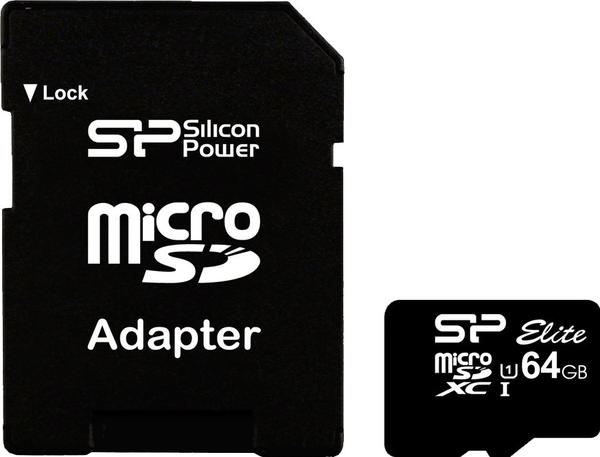 Silicon Power Elite microSDXC 64GB (SP064GBSTXBU1V10SP)