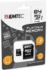 EMTEC MICROSDXC KARTE 64GB CL10 PLATINUM