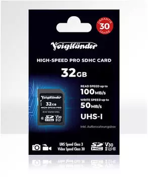 Voigtl&auml;nder PRO High-Speed UHS-I SDHC 32GB