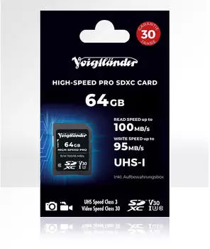 Voigtl&auml;nder PRO High-Speed UHS-I SDXC 64GB