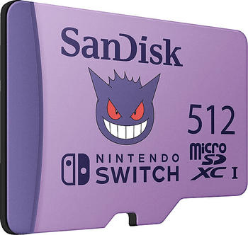 SanDisk Pokémon Gengar microSDXC 512GB – Zuverlässige Performance für anspruchsvolle Videoformate