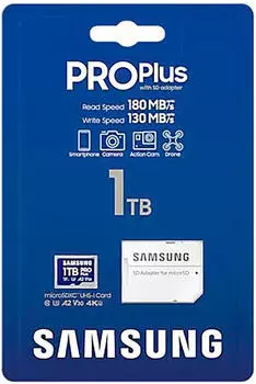 Samsung PRO Plus microSDXC (2024) 1TB – Robust und zuverlässig für jede Anwendung