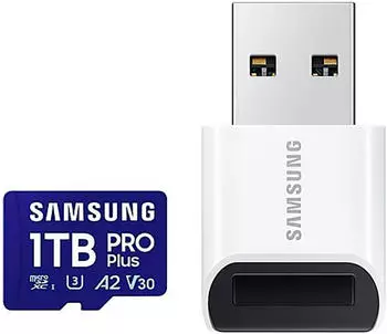 Samsung PRO Plus microSDXC (2024) 1TB + USB Card Reader