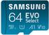 64 GB, mit SD-Karten-Adapter: Samsung EVO Select (2024) microSDXC