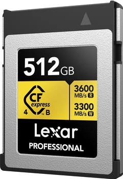 Lexar Gold Pro CFexpress 4.0 Typ B 3600MB/s 512GB