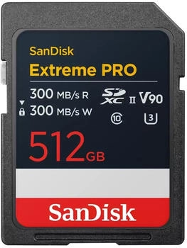 SanDisk Extreme PRO UHS II V90 300MB/s 512GB (SDSDXDM-512G-GN4IN)