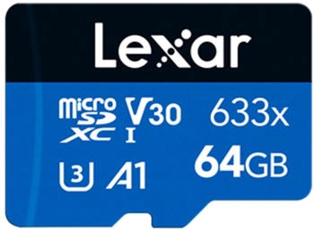 Lexar MicroSD with adapter 64GB [933056]