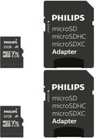 Philips MicroSDHC 2-Pack Class 10 UHS-I U1 incl. Adapter - High Capacity SD