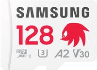 Samsung Sonic Edition - Knuckles" microSDXC-Karte Retail 128GB A2 Application