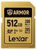 512 GB: Lexar Armor Gold Pro SDXC UHS II