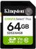 64 GB: Kingston Canvas Select Plus Gen3 SD