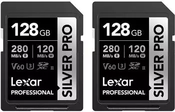 Lexar Silver Pro SDXC 128GB 2x Kit