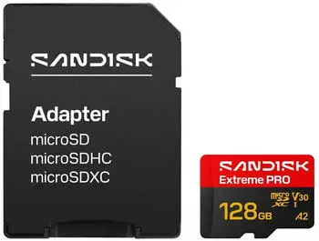 SanDisk Extreme PRO A2 250 MB/s microSD 128GB