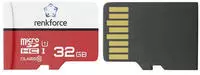 Renkforce RF-mSDHC-32GB microSD-Karte 32GB Class 10, UHS-Class 1, UHS-I inkl.