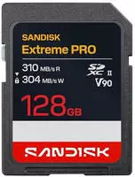 SanDisk Extreme PRO - Flash-Speicherkarte - 128GB - Video Class V90 / UHS-II -