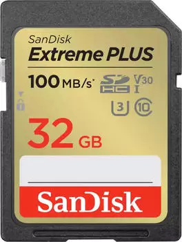 SanDisk Extreme Plus SDHC 32GB 100MB/s UHS-I 2er-Pack (SDSDXWT-032G-GNCI2)