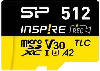 Silicon Power Inspire microSD 512GB UHS-I V30 170MB/s (SP512GBSTXLA2V1NSP)