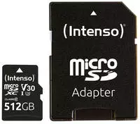 Intenso Professional miniSDXC-Karte Retail 512 GB Class 10, UHS-I U3, v30 Video Speed