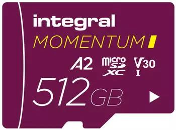 Integral Momentum Micro SDXC U3 CL10 V30 (210/180 MB/s) 512GB