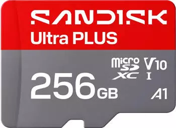 SanDisk Ultra Plus microSDXC UHS-I 256GB 200MB/s (SDSQUBQ-256G-GN6MA)