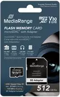MediaRange Memory Card 512 Gb Microsdxc Uhs-I Class 10, MR947