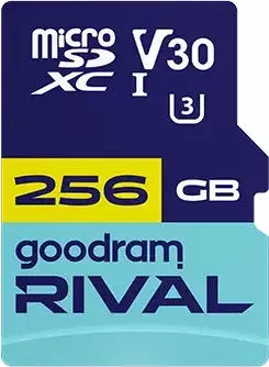 GoodRAM Rival microSDXC 256GB UHS-I U3 V30 + Adapter (GGSM3AA-2560R12)