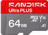 SanDisk Ultra Plus microSDXC UHS-I 64GB 150MB/s (SDSQUWC-064G-GN6MA)