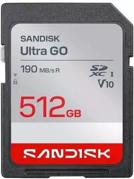 SanDisk Ultra GO SDXC UHS-I 512GB 190MB/s (SDSDUGN-512G-GN6IN)