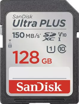SanDisk Ultra Plus SD-Karte 128GB UHS-I 200MB/s (SDSDUBQ-128G-GN6IN)