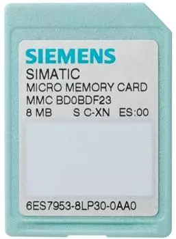 Siemens SIMATIC S7 Micro Memory Card S7-300/C7/ET 2MB (6ES7953-8LL31-0AA0)