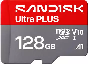 SanDisk Ultra Plus microSDXC UHS-I 128GB 200MB/s (SDSQUBQ-128G-GNGMA)