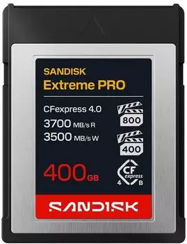SanDisk Extreme PRO CFexpress Type B 4.0 400GB 3700/3500MB/s (SDCFEB-400G-GN4NN)