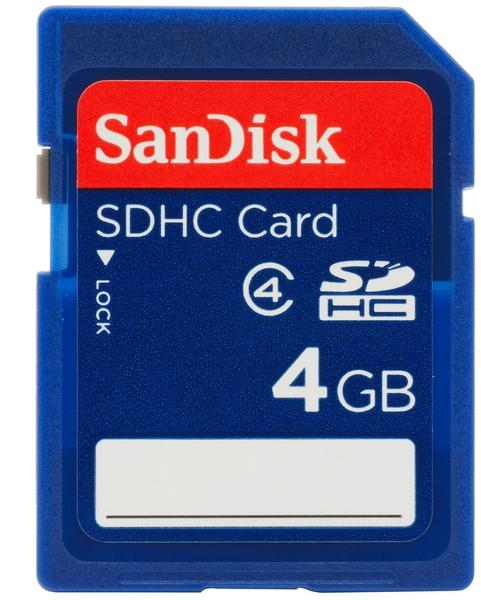 SanDisk Standard SDHC 4GB Class 4 (SDSDB-004G-B35)