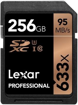 Lexar SDXC Professional 256GB Class 10 UHS-I 633x