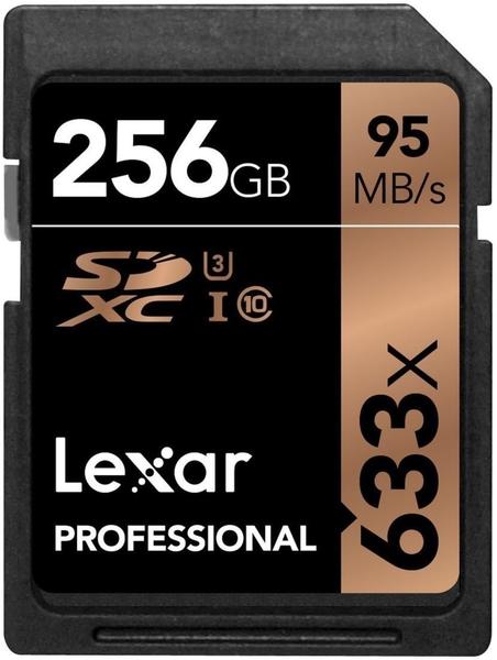 Lexar SDXC Professional 256GB Class 10 UHS-I 633x