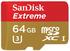 SanDisk Extreme microSDXC 64GB UHS-I U3 (SDSQXNE-064G-GN6MA)