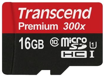 Transcend microSDHC 16GB Class 10 UHS-I (TS16GUSDCU1)