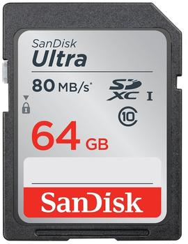 SanDisk SDXC Ultra 64GB Class 10 80MB/s UHS-I