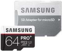 Samsung microSDXC PRO Plus 64GB Class 10 UHS-I U3 + SD-Adapter