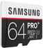 Samsung microSDXC PRO Plus 64GB Class 10 UHS-I U3 + SD-Adapter