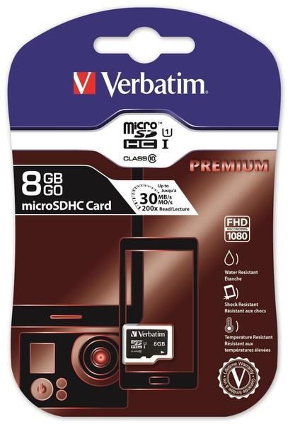 Verbatim microSDHC 8GB Class 10