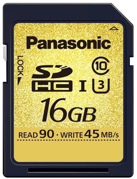 Panasonic Gold Pro SDHC 16GB Class 10 (RP-SDUC16GAK)