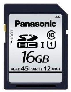Panasonic SDHC Silver 16GB Class 10 UHS-I (RP-SDRC16GAK)
